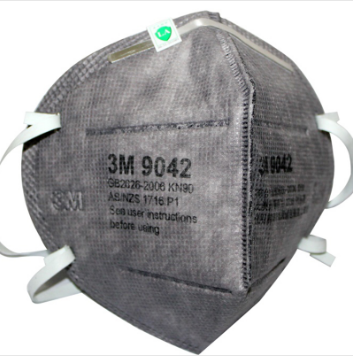 鄭州勞保用3M 9042 KN90有機蒸氣異味及防顆粒物活性炭防塵口罩(頭帶式/標準號)
